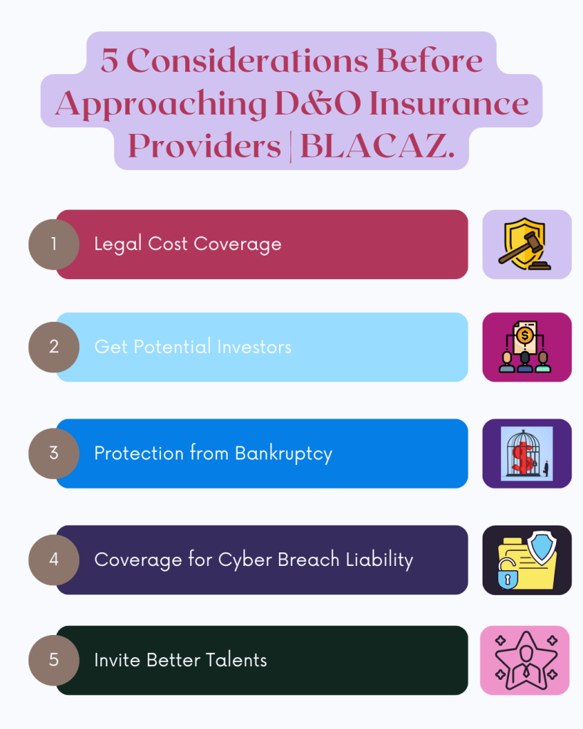 5 Considerations Before Approaching D&O Insurance Providers